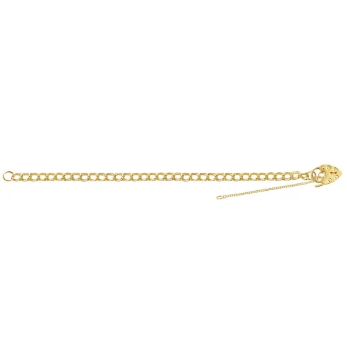 9ct Yellow Gold Ladies' 7.5 Inch Charm Bracelet 8.7g